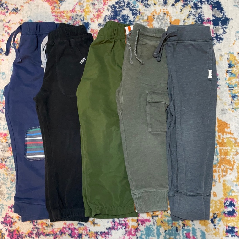 Bundle of 5 Toddler 3T active pants